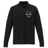 Camping Tent Performance Long Sleeve Polo