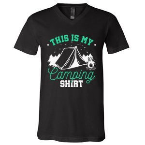 Camping Tent V-Neck T-Shirt