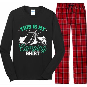 Camping Tent Long Sleeve Pajama Set