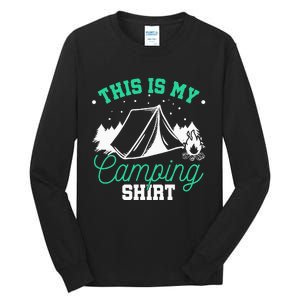 Camping Tent Tall Long Sleeve T-Shirt