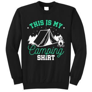 Camping Tent Tall Sweatshirt