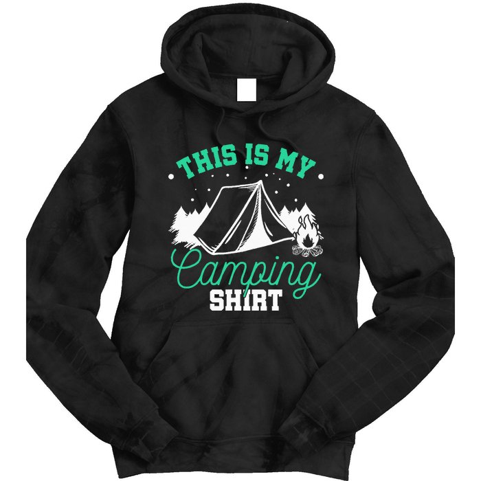 Camping Tent Tie Dye Hoodie