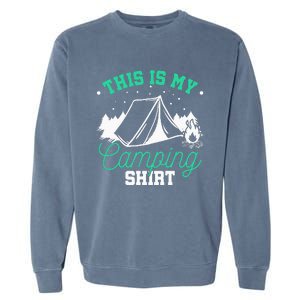 Camping Tent Garment-Dyed Sweatshirt