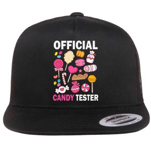 Candy Tester Cool Candy Lollipop Halloween Sweets Flat Bill Trucker Hat