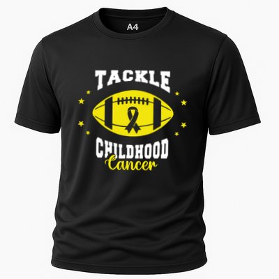 Childhood Tackle Childhood Cancer Awareness Football Gold Performance Shirt