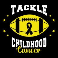 Childhood Tackle Childhood Cancer Awareness Football Gold Zip Tote Bag