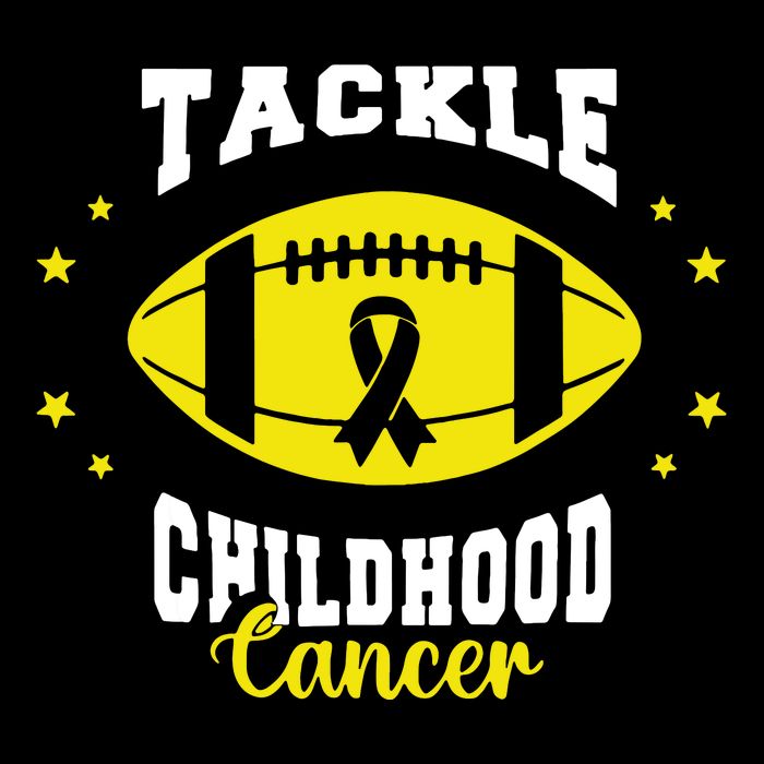 Childhood Tackle Childhood Cancer Awareness Football Gold Zip Tote Bag