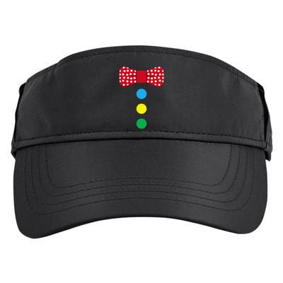 Clown Tie Costume Circus Rainbow Halloween Carnival Adult Drive Performance Visor