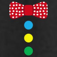 Clown Tie Costume Circus Rainbow Halloween Carnival Beanie