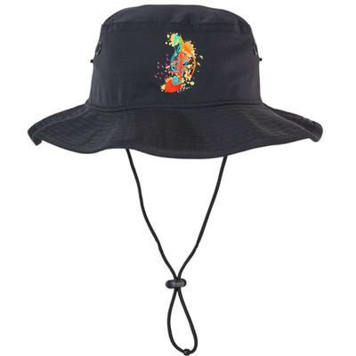 Colorful Treble Clef Music Theory Musician Teacher Birds Legacy Cool Fit Booney Bucket Hat