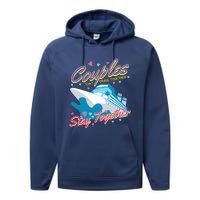 Couples That Cruise Together Husband And Wife Cruising Performance Fleece Hoodie