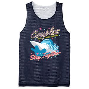 Couples That Cruise Together Husband And Wife Cruising Mesh Reversible Basketball Jersey Tank