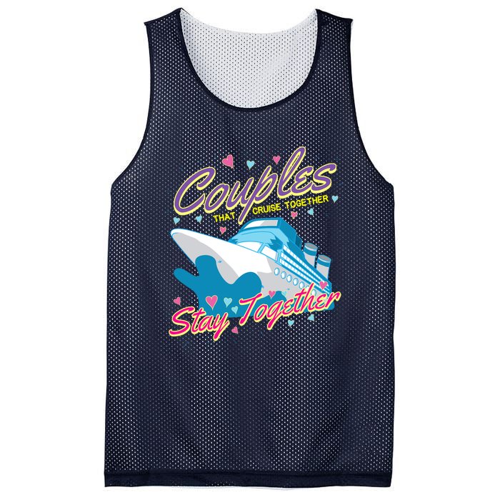 Couples That Cruise Together Husband And Wife Cruising Mesh Reversible Basketball Jersey Tank