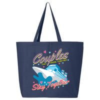 Couples That Cruise Together Husband And Wife Cruising 25L Jumbo Tote