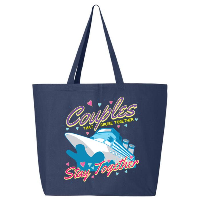 Couples That Cruise Together Husband And Wife Cruising 25L Jumbo Tote