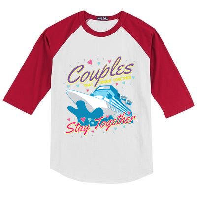 Couples That Cruise Together Husband And Wife Cruising Kids Colorblock Raglan Jersey