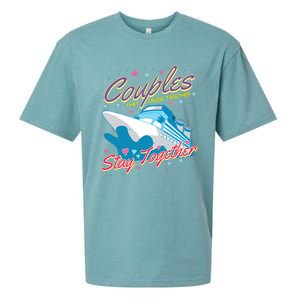 Couples That Cruise Together Husband And Wife Cruising Sueded Cloud Jersey T-Shirt