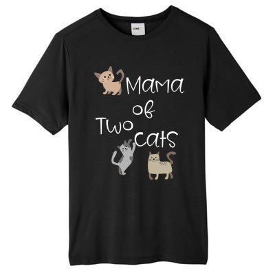 Cute Two Cat Mama Saying Playful Kitties For Cat Owner Moms Gift Tall Fusion ChromaSoft Performance T-Shirt