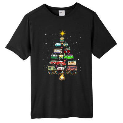 Christmas Tree Camper Vehicles Camping RVing Trailers Tall Fusion ChromaSoft Performance T-Shirt