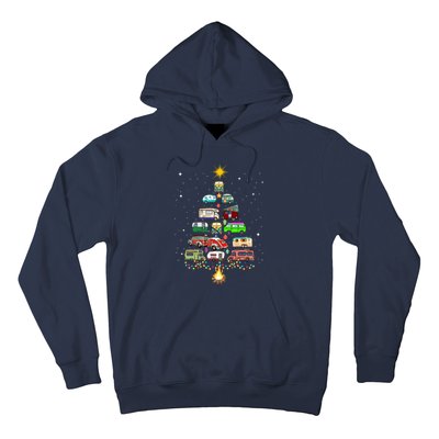 Christmas Tree Camper Vehicles Camping RVing Trailers Hoodie