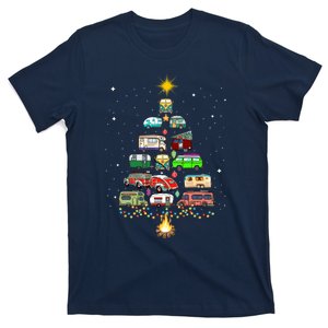 Christmas Tree Camper Vehicles Camping RVing Trailers T-Shirt