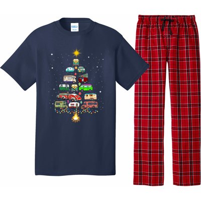 Christmas Tree Camper Vehicles Camping RVing Trailers Pajama Set