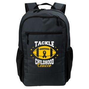 Childhood Tackle Childhood Cancer Awareness Football Gold Daily Commute Backpack