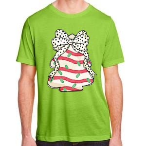 Christmas Tree Cake Coquette Dalmatian Bow Adult ChromaSoft Performance T-Shirt