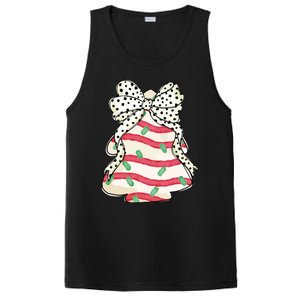 Christmas Tree Cake Coquette Dalmatian Bow PosiCharge Competitor Tank