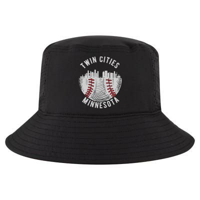 Cool Twin Cities Minnesota MN Baseball Skyline St. Paul MPLS Cool Comfort Performance Bucket Hat