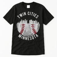 Cool Twin Cities Minnesota MN Baseball Skyline St. Paul MPLS Tall T-Shirt