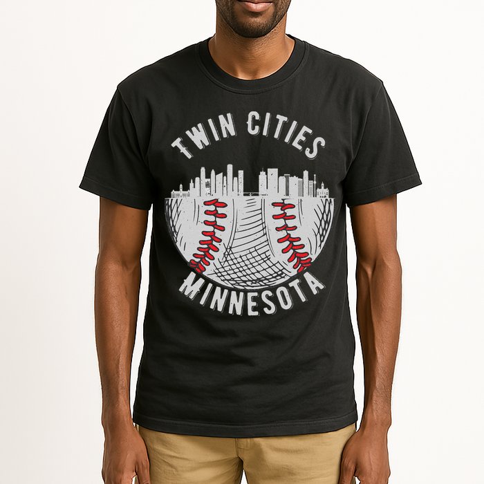 Cool Twin Cities Minnesota MN Baseball Skyline St. Paul MPLS Tall T-Shirt