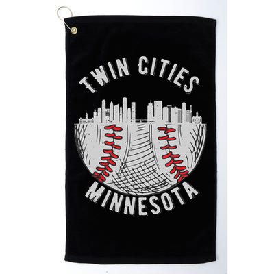 Cool Twin Cities Minnesota MN Baseball Skyline St. Paul MPLS Golf Towel
