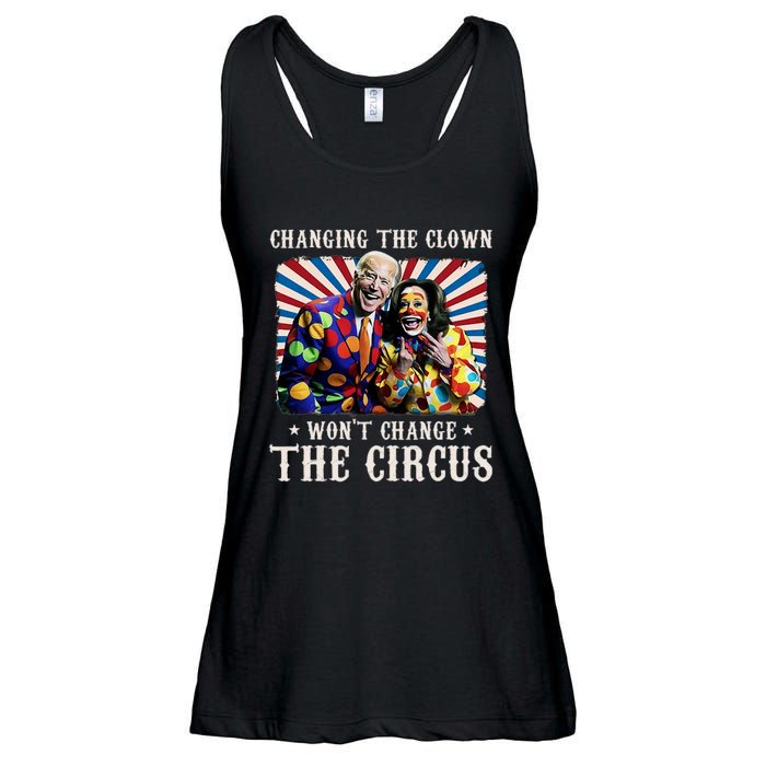 Changing The Clown WonT Change The Circus Kamala Clown Ladies Essential Flowy Tank