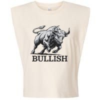 Crypto Trader Cryptocurrency Investor Day Trading Bullish Garment-Dyed Women's Muscle Tee