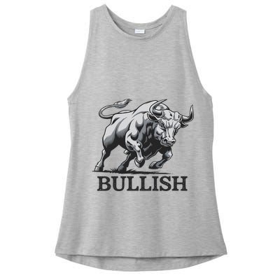 Crypto Trader Cryptocurrency Investor Day Trading Bullish Ladies PosiCharge Tri-Blend Wicking Tank