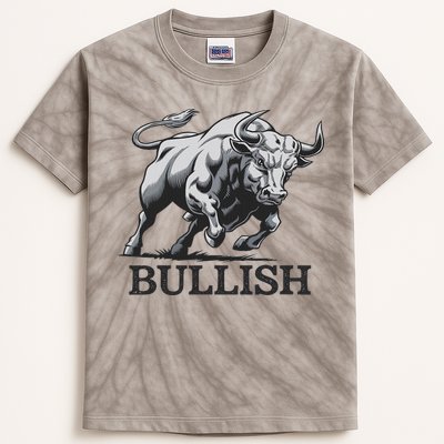 Crypto Trader Cryptocurrency Investor Day Trading Bullish Kids Tie-Dye T-Shirt
