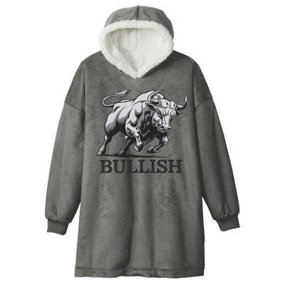 Crypto Trader Cryptocurrency Investor Day Trading Bullish Hooded Wearable Blanket