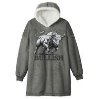 Crypto Trader Cryptocurrency Investor Day Trading Bullish Hooded Wearable Blanket