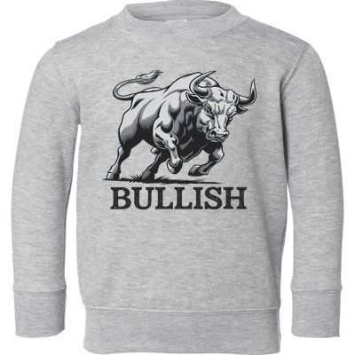 Crypto Trader Cryptocurrency Investor Day Trading Bullish Toddler Sweatshirt