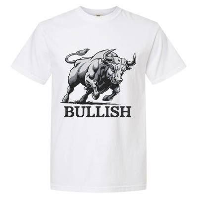 Crypto Trader Cryptocurrency Investor Day Trading Bullish Garment-Dyed Heavyweight T-Shirt