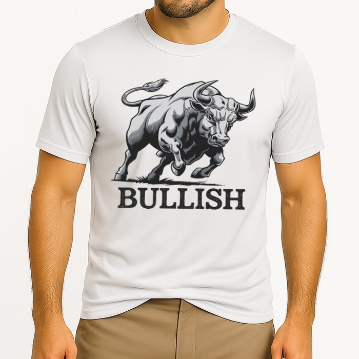 Crypto Trader Cryptocurrency Investor Day Trading Bullish Cooling Performance Crew T-Shirt