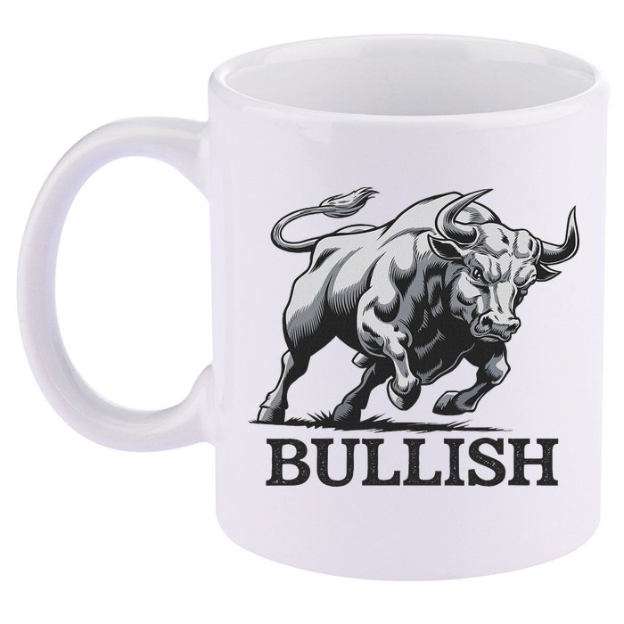 Crypto Trader Cryptocurrency Investor Day Trading Bullish 11oz C Handle Ceramic Mug