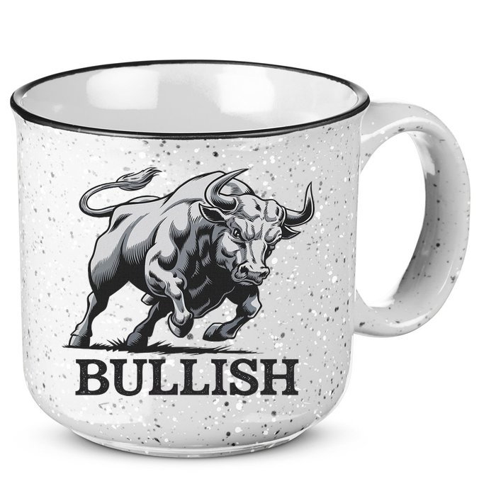 Crypto Trader Cryptocurrency Investor Day Trading Bullish 15oz Campfire Ceramic Mug