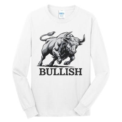 Crypto Trader Cryptocurrency Investor Day Trading Bullish Tall Long Sleeve T-Shirt