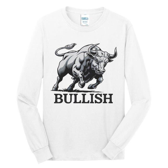 Crypto Trader Cryptocurrency Investor Day Trading Bullish Tall Long Sleeve T-Shirt