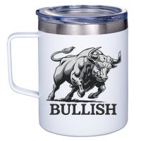 Crypto Trader Cryptocurrency Investor Day Trading Bullish 12oz Stainless Steel Coffee Mug