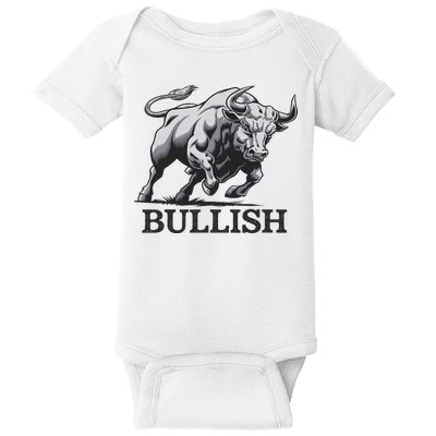 Crypto Trader Cryptocurrency Investor Day Trading Bullish Baby Bodysuit