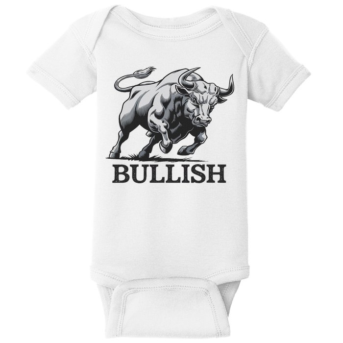 Crypto Trader Cryptocurrency Investor Day Trading Bullish Baby Bodysuit