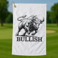 Crypto Trader Cryptocurrency Investor Day Trading Bullish Golf Towel